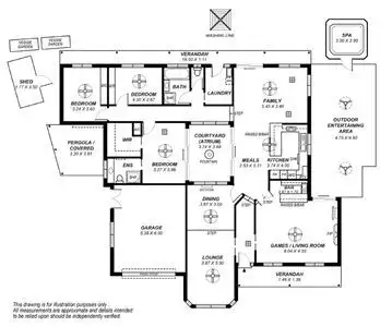 Floorplan of Homely house listing, 16 Austin Place, Wynn Vale SA 5127