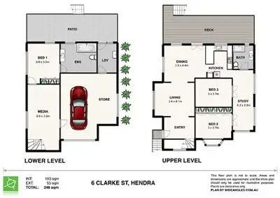 Floorplan of Homely house listing, 6 Clarke Street, Hendra QLD 4011