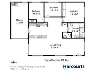 Floorplan of Homely house listing, 14 Peronne Court, Brighton TAS 7030