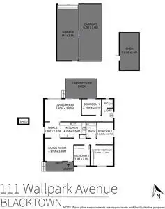 Floorplan of Homely house listing, 111 Wall Park Avenue, Blacktown NSW 2148