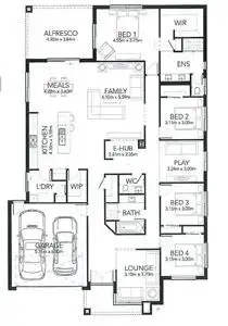 Floorplan of Homely house listing, 18 Fintona Crescent, Cranbourne West VIC 3977