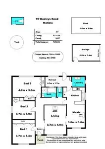 Floorplan of Homely house listing, 19 Wasleys Road, Mallala SA 5502