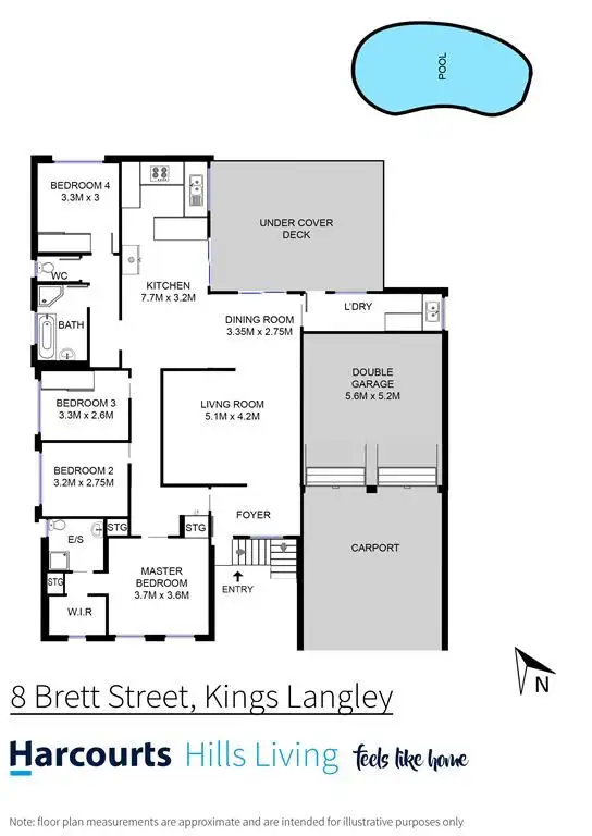 Floorplan of Homely house listing, 8 Brett Street, Kings Langley NSW 2147