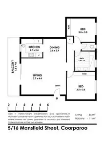 Floorplan of Homely unit listing, 5/16 Mansfield Street, Coorparoo QLD 4151