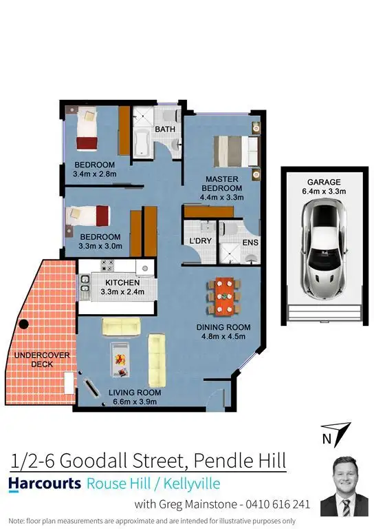 Floorplan of Homely apartment listing, 1/2-6 Goodall Street, Pendle Hill NSW 2145