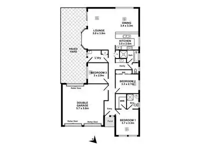 Floorplan of Homely house listing, 12 Corsair Street, Flagstaff Hill SA 5159