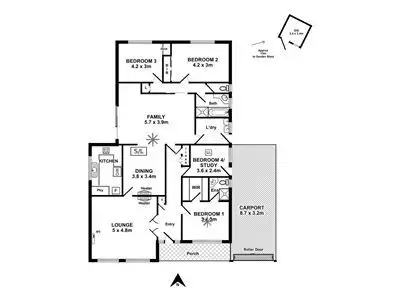 Floorplan of Homely house listing, 32 Serica Street, Hallett Cove SA 5158