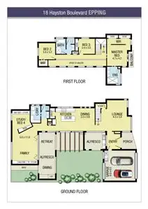Floorplan of Homely house listing, 18 Hayston Boulevard, Epping VIC 3076