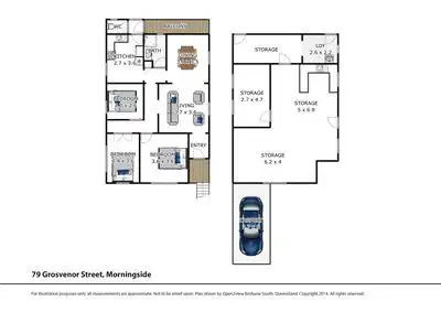 Floorplan of Homely house listing, 79 Grosvenor Street, Morningside QLD 4170