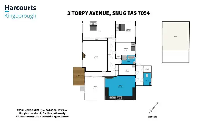 Floorplan of Homely house listing, 3 Torpy Avenue, Snug TAS 7054