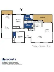 Floorplan of Homely villa listing, 2/17 Van Morey Road, Margate TAS 7054