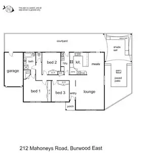 Floorplan of Homely house listing, 212 Mahoneys Road, Burwood East VIC 3151