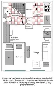 Floorplan of Homely apartment listing, 228/800 Swanston Street, Melbourne VIC 3000