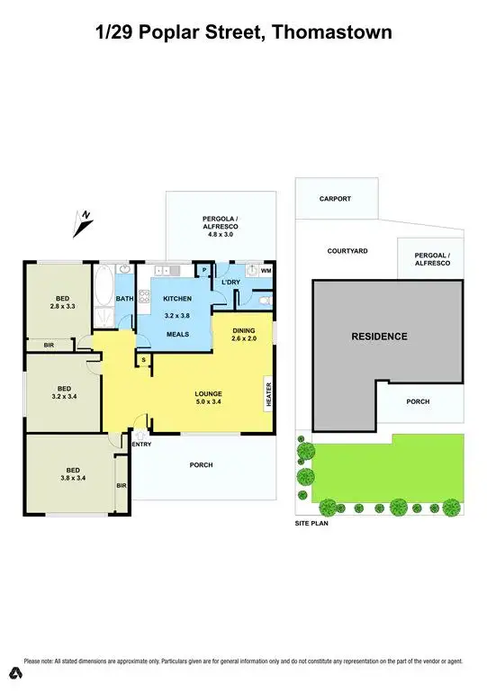 Floorplan of Homely unit listing, 1/29 Poplar Street, Thomastown VIC 3074