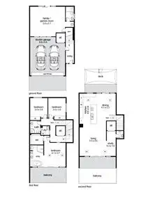 Floorplan of Homely semi-detached listing, 216G Esplanade, Seacliff SA 5049