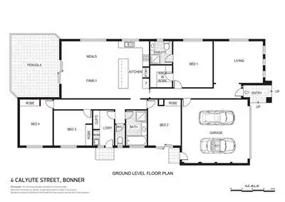 Floorplan of Homely house listing, 4 Calyute Street, Bonner ACT 2914