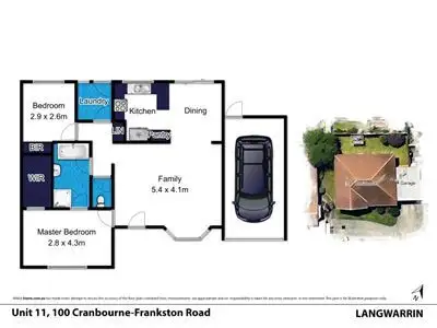 Floorplan of Homely unit listing, 11/100 Cranbourne Road, Langwarrin VIC 3910