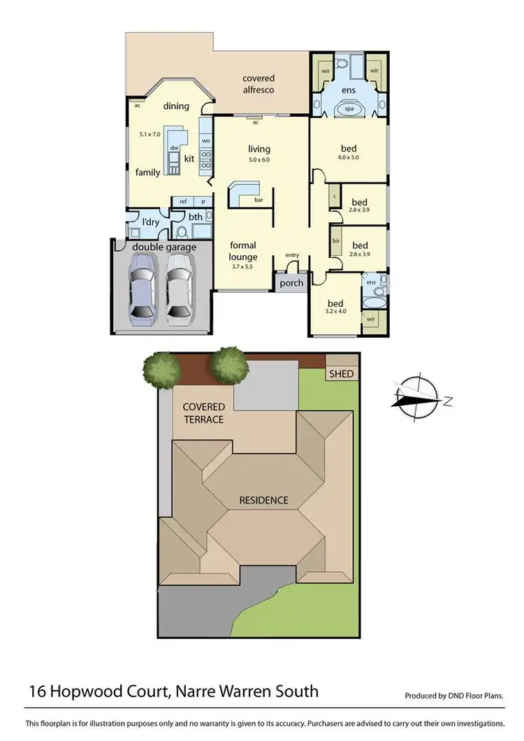 Floorplan of Homely house listing, 16 Hopwood Court, Narre Warren South VIC 3805