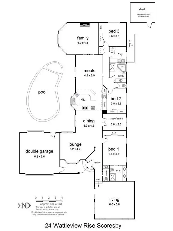 Floorplan of Homely house listing, 24 Wattleview Rise, Scoresby VIC 3179