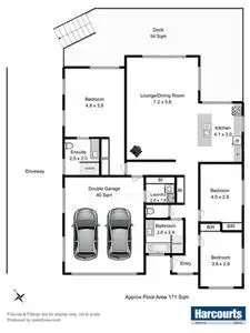 Floorplan of Homely house listing, 38 Millview Drive, Oakdowns TAS 7019