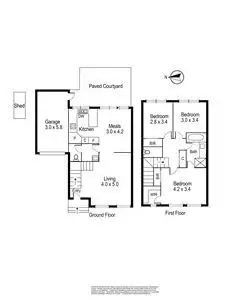 Floorplan of Homely townhouse listing, 3/743 Boronia Road, Wantirna VIC 3152