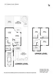 Floorplan of Homely townhouse listing, 2/41 Kakadu Circuit, Zillmere QLD 4034
