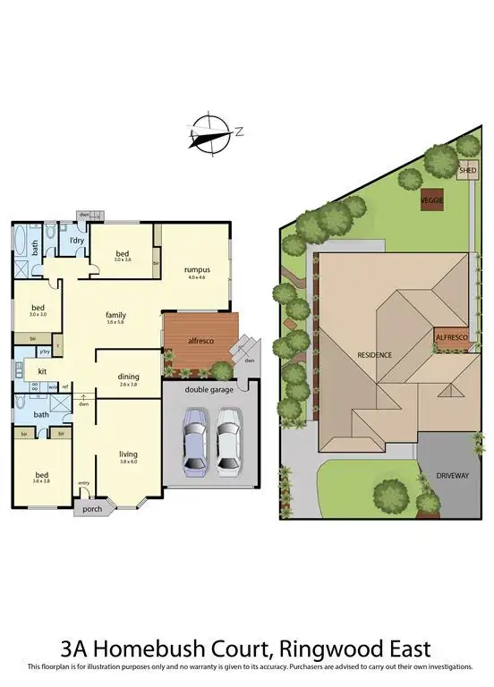 Floorplan of Homely house listing, 3a Homebush Court, Ringwood East VIC 3135
