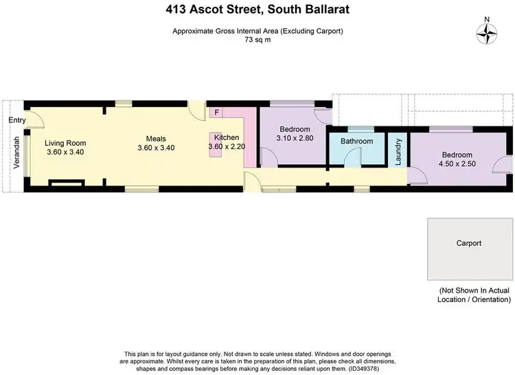 Floorplan of Homely house listing, 413 Ascot Street South, Ballarat VIC 3350