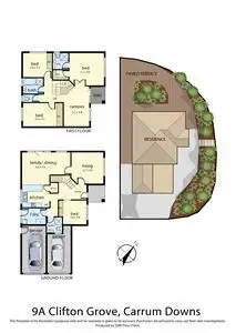 Floorplan of Homely house listing, 9A Clifton Grove, Carrum Downs VIC 3201
