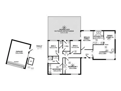 Floorplan of Homely house listing, 33 Hessing Crescent, Trott Park SA 5158