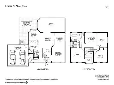 Floorplan of Homely house listing, 5 Karma Place, Albany Creek QLD 4035