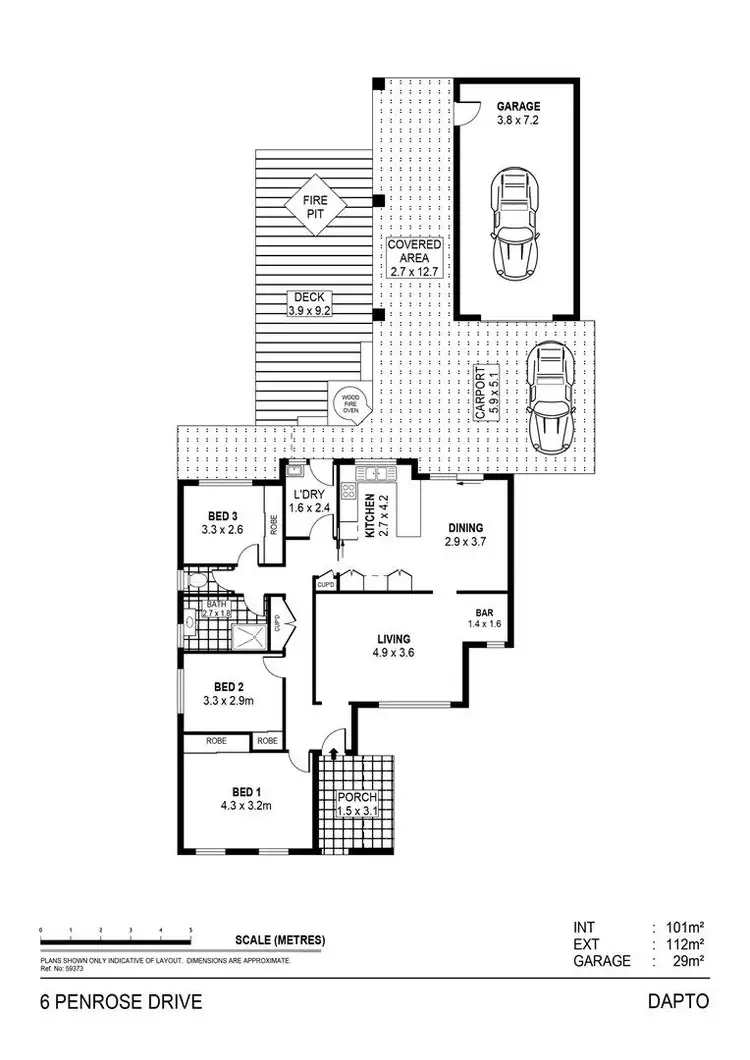 Floorplan of Homely house listing, 6 Penrose Drive, Avondale NSW 2530