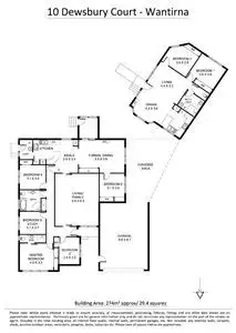 Floorplan of Homely house listing, 10 Dewsbury Court, Wantirna VIC 3152