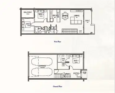 Floorplan of Homely townhouse listing, Lot 66/3 Linoak Avenue, Lalor VIC 3075