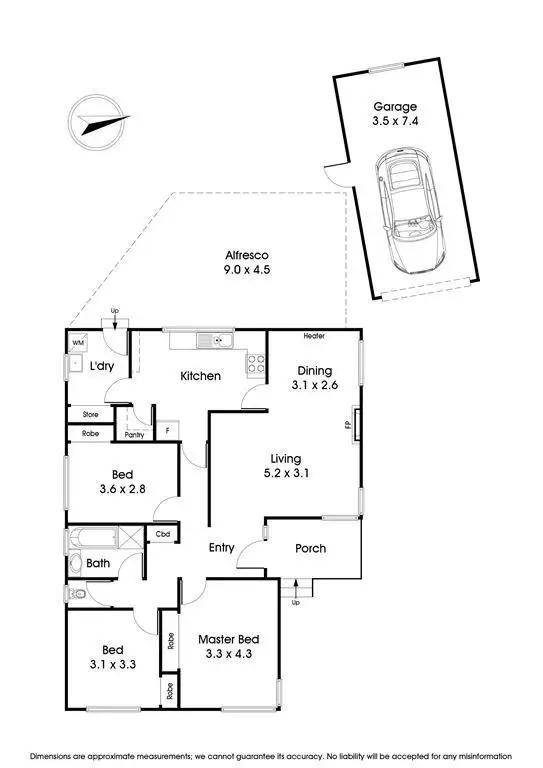 Floorplan of Homely house listing, 69 Rowson Street, Boronia VIC 3155