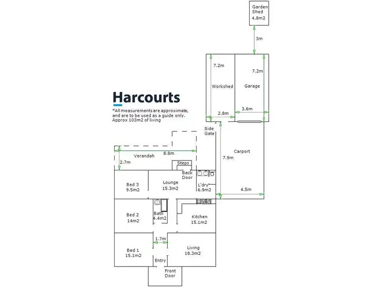 Floorplan of Homely house listing, 14 Esmond Street, Wangaratta VIC 3677