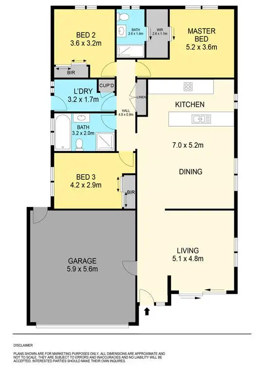 Floorplan of Homely house listing, 101 McNulty Drive, Wendouree VIC 3355