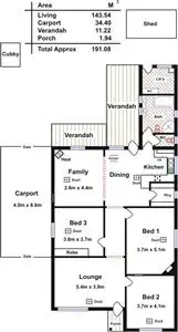 Floorplan of Homely house listing, 42 McDonnell Avenue, West Hindmarsh SA