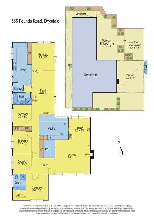 Floorplan of Homely rural property listing, 565 Founds Road, Drysdale VIC 3222