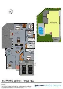 Floorplan of Homely house listing, 4 Stanford Circuit, Rouse Hill NSW 2155