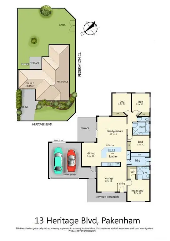 Floorplan of Homely house listing, 13 Heritage Boulevard, Pakenham VIC 3810