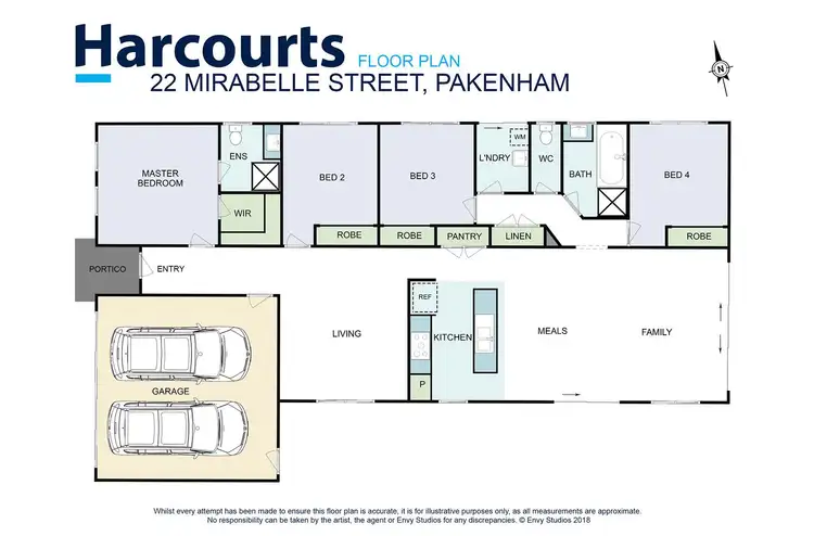 Floorplan of Homely house listing, 22 Mirabelle Street, Pakenham VIC 3810