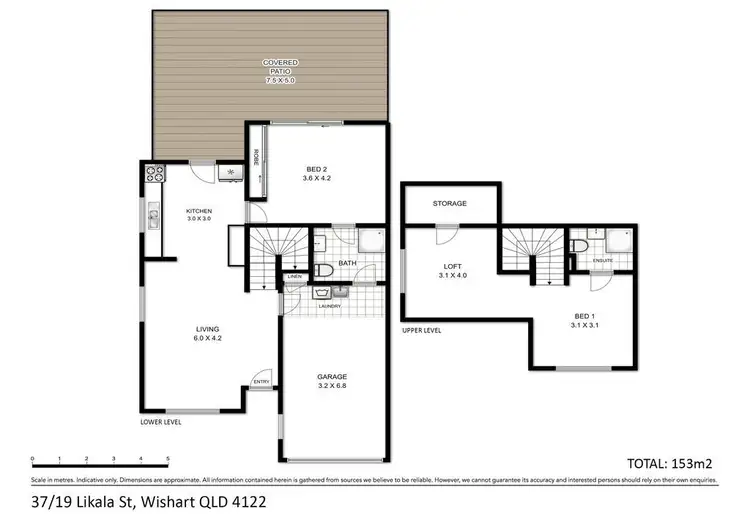 Floorplan of Homely townhouse listing, 37/19 Likala Street, Wishart QLD 4122