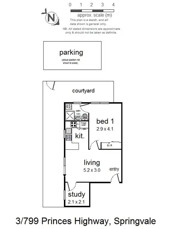 Floorplan of Homely unit listing, 3/799 Princes Highway, Springvale VIC 3171