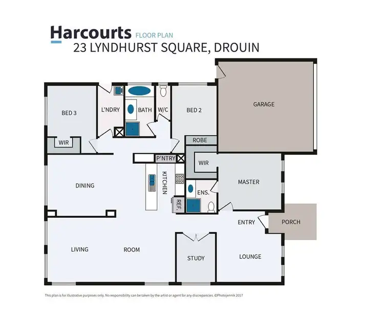 Floorplan of Homely house listing, 23 Lyndhurst Square, Drouin VIC 3818