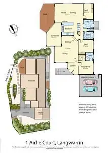 Floorplan of Homely house listing, 1 Airlie Court, Langwarrin VIC 3910