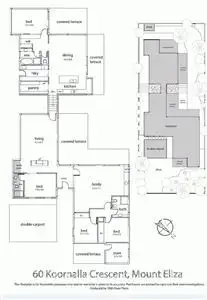 Floorplan of Homely house listing, 60 Koornalla Crescent, Mount Eliza VIC 3930