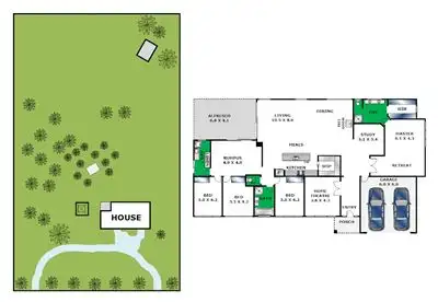 Floorplan of Homely house listing, 55 Bakers Lane, Teesdale VIC 3328