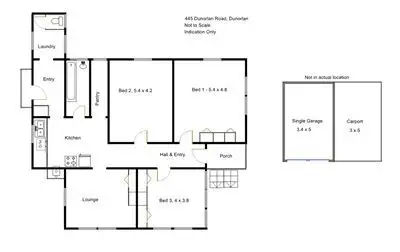 Floorplan of Homely rural property listing, 445 Dunorlan Rd, Dunorlan TAS 7304