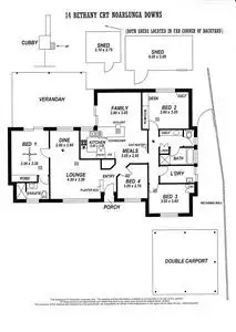Floorplan of Homely house listing, 14 Bethany Court, Noarlunga Downs SA 5168